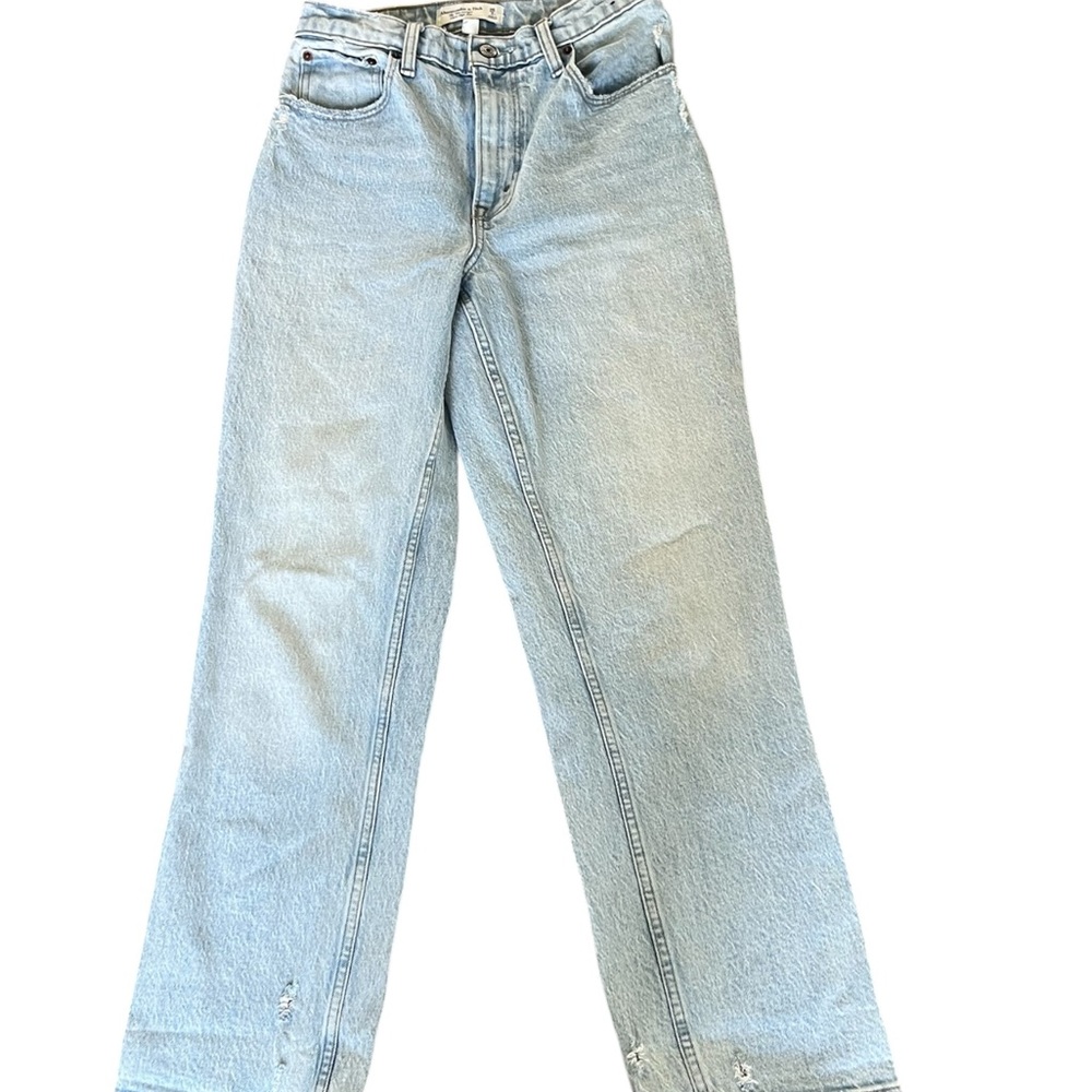 Abercrombie & Fitch ultra high rise straight jeans